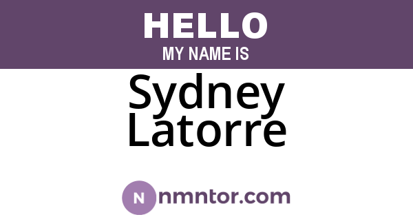 Sydney Latorre