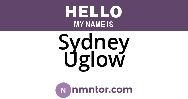 Sydney Uglow