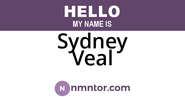 Sydney Veal