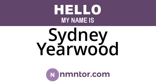 Sydney Yearwood