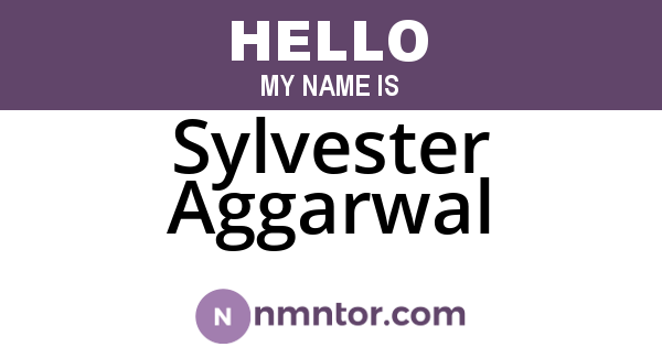 Sylvester Aggarwal
