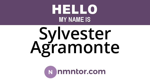 Sylvester Agramonte