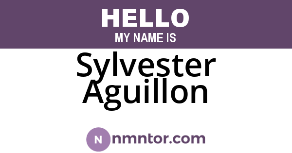 Sylvester Aguillon