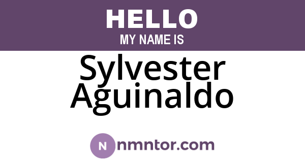 Sylvester Aguinaldo