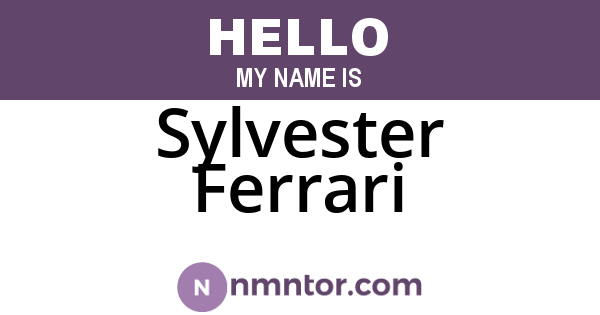 Sylvester Ferrari