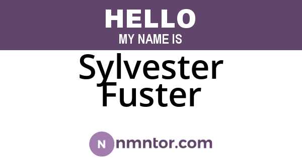 Sylvester Fuster