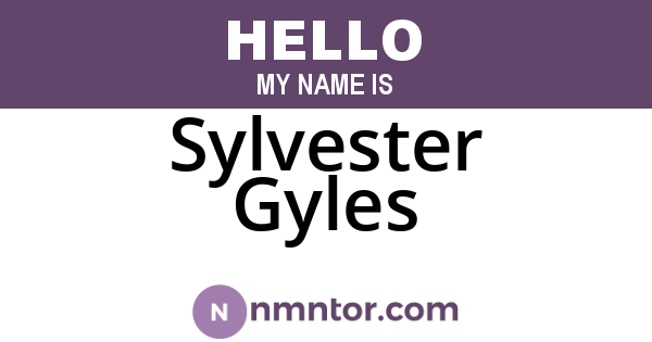 Sylvester Gyles