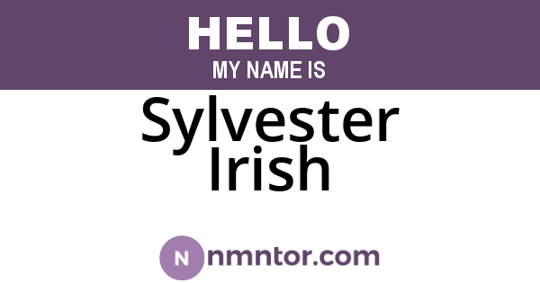 Sylvester Irish