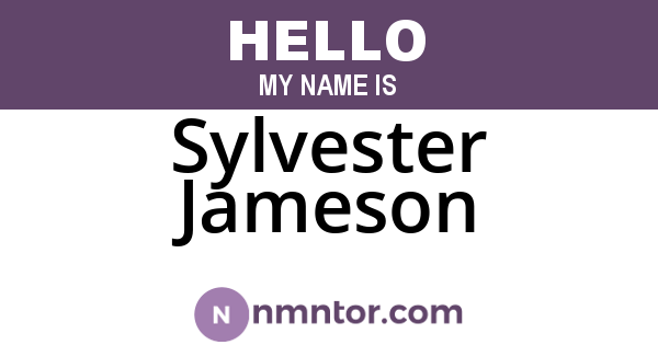 Sylvester Jameson