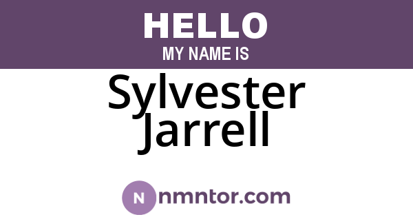 Sylvester Jarrell