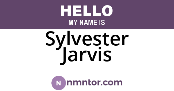 Sylvester Jarvis