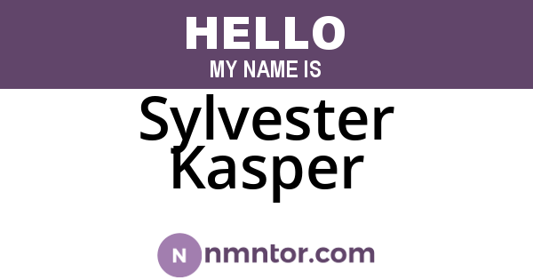 Sylvester Kasper