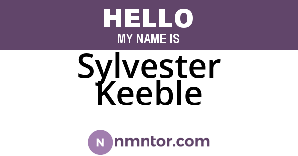 Sylvester Keeble