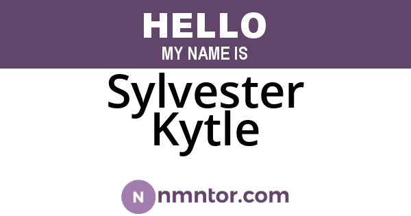 Sylvester Kytle