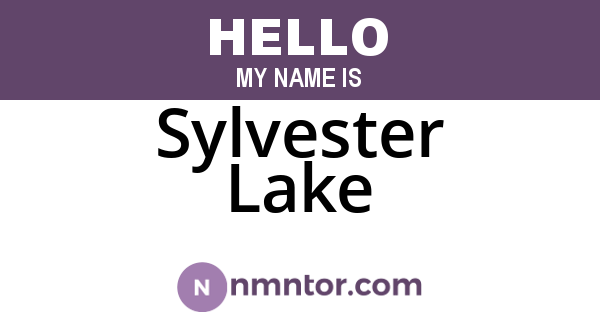 Sylvester Lake