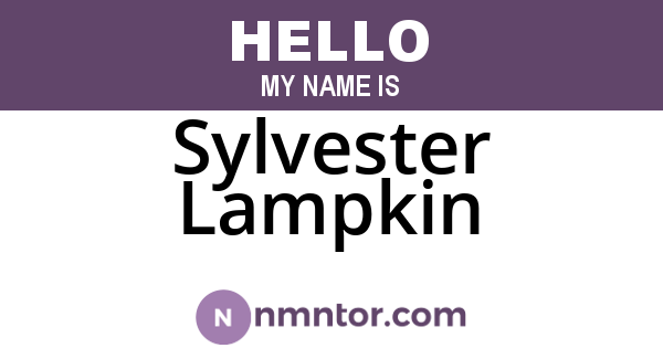 Sylvester Lampkin