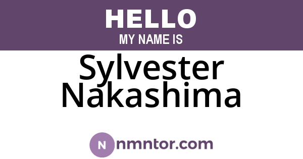 Sylvester Nakashima