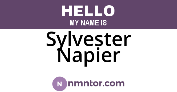 Sylvester Napier