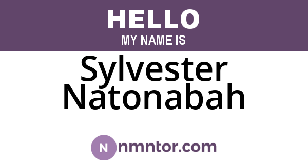 Sylvester Natonabah