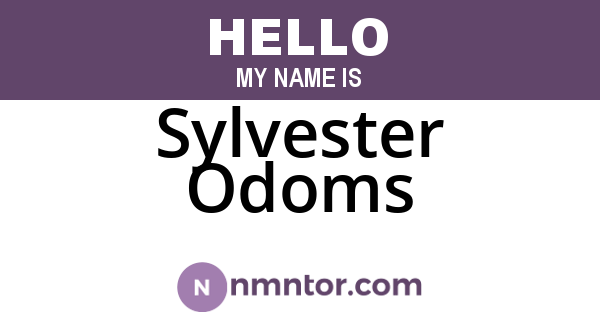 Sylvester Odoms