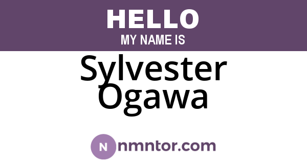 Sylvester Ogawa