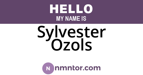 Sylvester Ozols