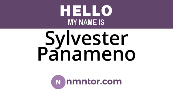 Sylvester Panameno