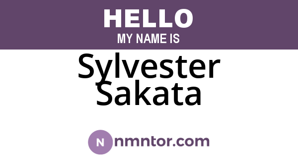 Sylvester Sakata