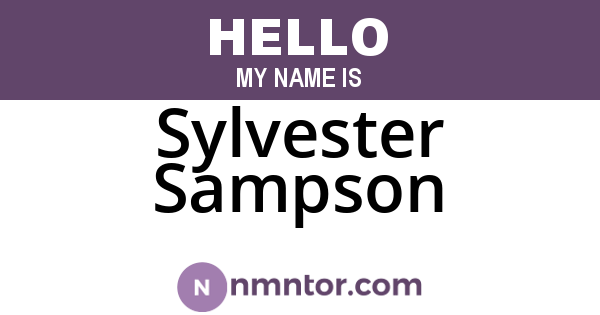 Sylvester Sampson
