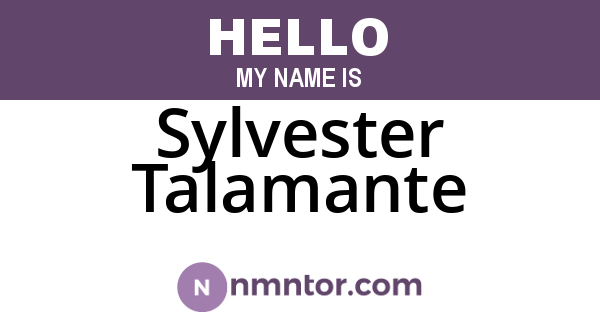 Sylvester Talamante