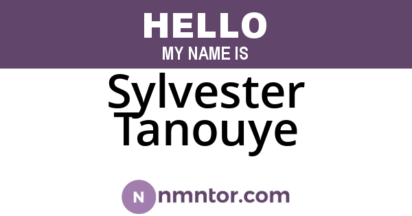 Sylvester Tanouye