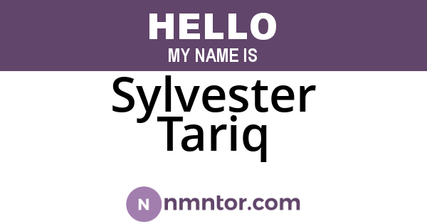 Sylvester Tariq