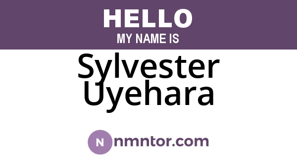 Sylvester Uyehara