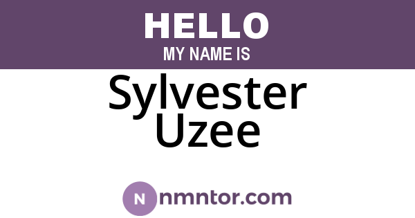 Sylvester Uzee