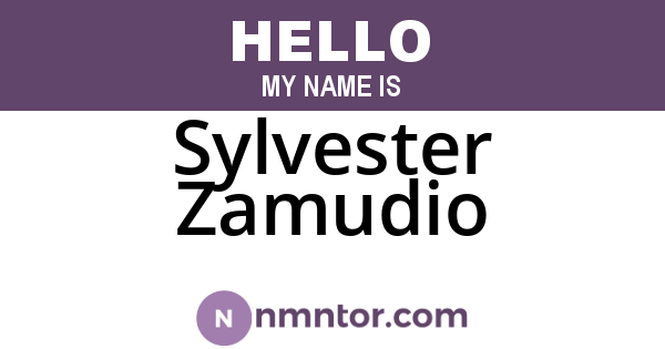 Sylvester Zamudio