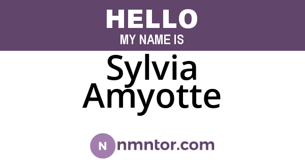 Sylvia Amyotte