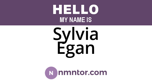 Sylvia Egan