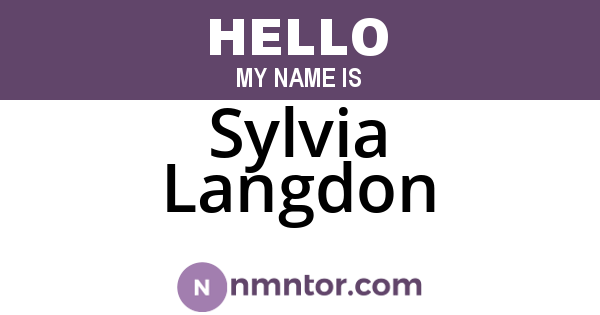 Sylvia Langdon