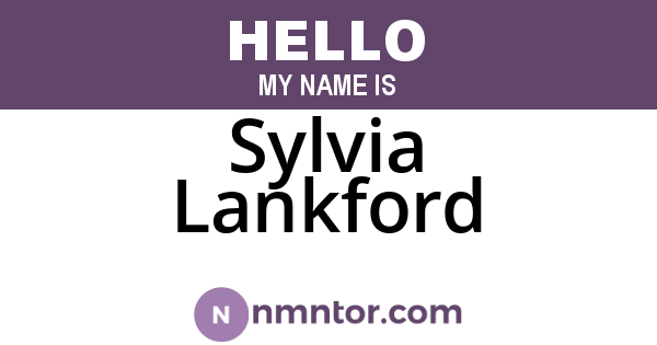 Sylvia Lankford