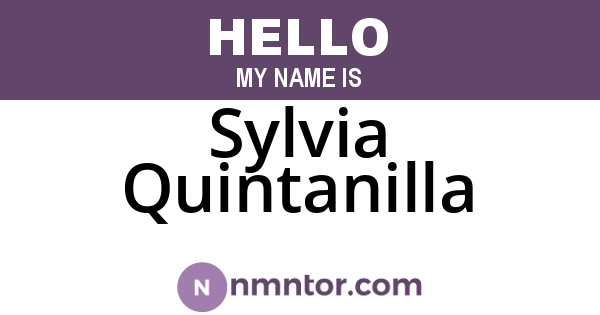 Sylvia Quintanilla