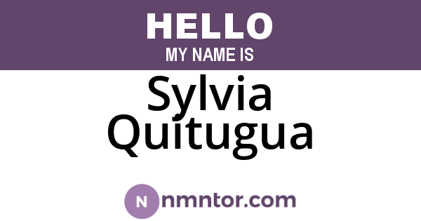 Sylvia Quitugua