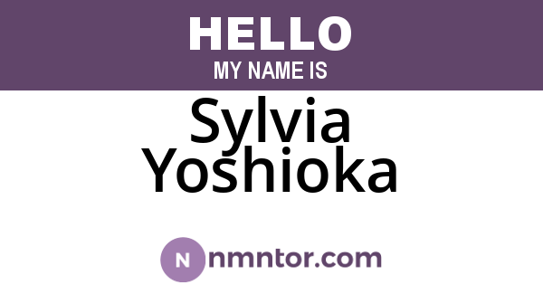 Sylvia Yoshioka