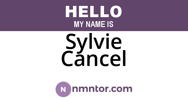 Sylvie Cancel