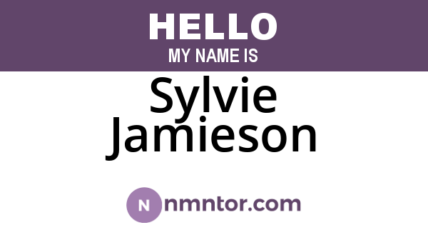 Sylvie Jamieson