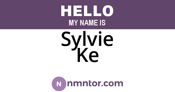Sylvie Ke