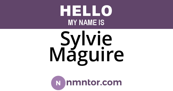 Sylvie Maguire