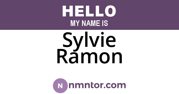 Sylvie Ramon