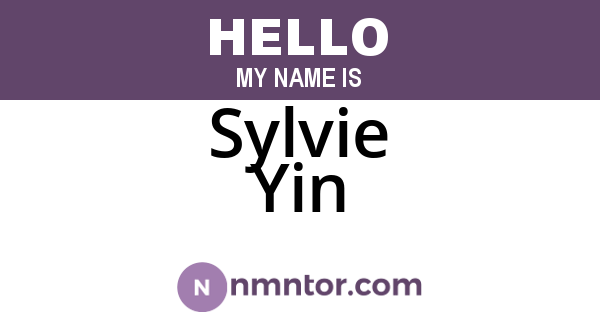 Sylvie Yin