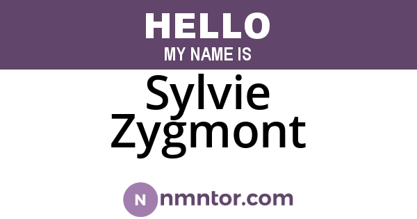 Sylvie Zygmont