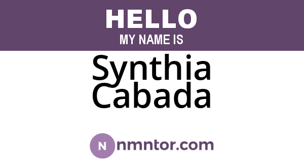 Synthia Cabada